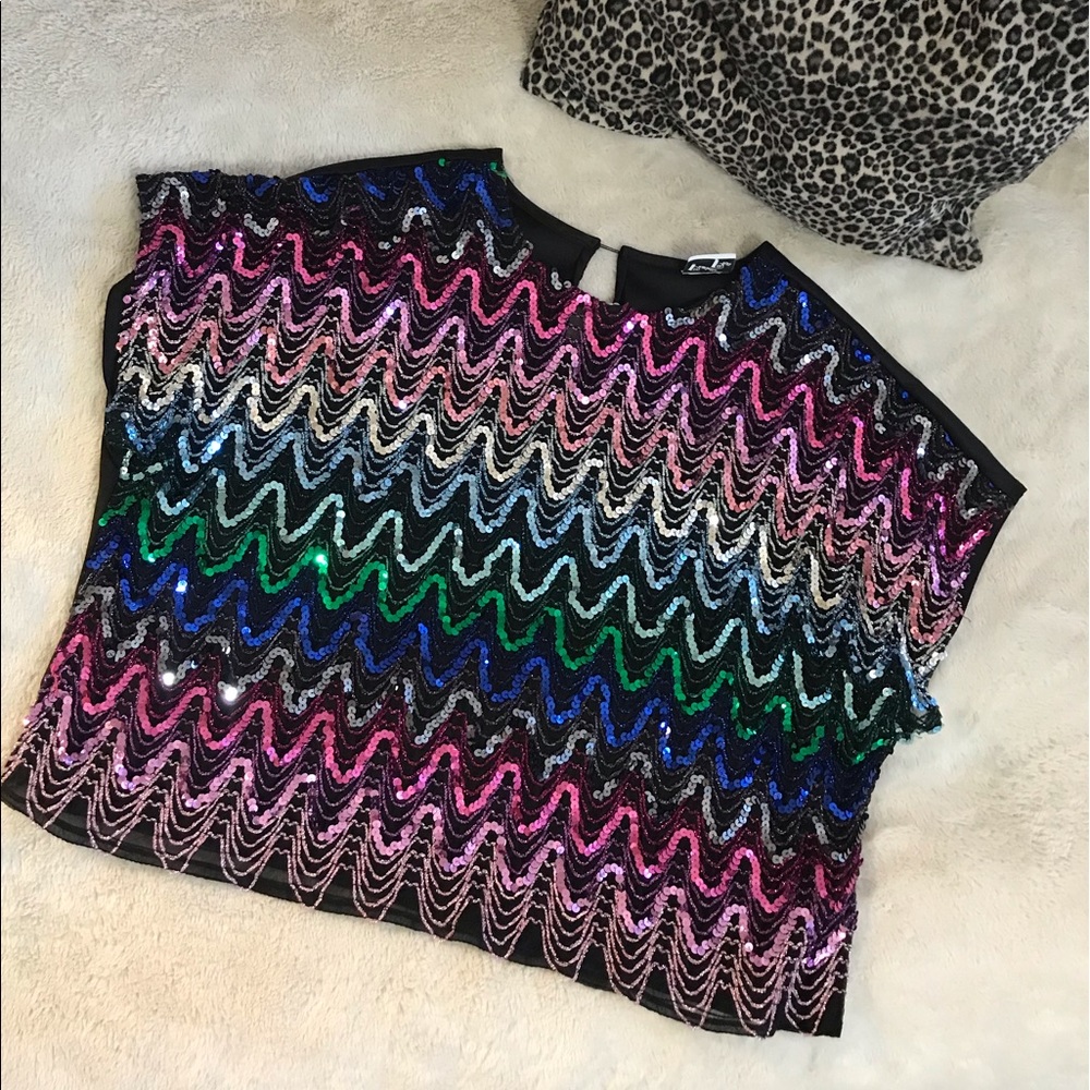 Sequin Dress Crop Top